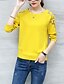 Недорогие Женские футболки-Women&#039;s Going out Simple / Street chic Batwing Sleeve T-shirt - Solid Colored Cut Out