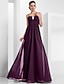 cheap Evening Dresses-A-Line Empire Holiday Formal Evening Dress Spaghetti Strap Sleeveless Floor Length Chiffon with Crystals 2021