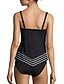 cheap Women&#039;s Swimwear &amp; Bikinis-Women&#039;s Strap Black Briefs Tankini Swimwear - Striped L XL XXL