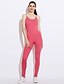 cheap Women&#039;s Jumpsuits &amp; Rompers-Women&#039;s Going out / Club Strap Fuchsia Green Pink Solid Colored Backless M L XL High Rise Sleeveless Summer Fall