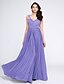 cheap Special Occasion Dresses-A-Line Open Back Dress Formal Evening Floor Length Sleeveless V Neck Tulle V Back with Appliques 2022