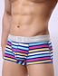 voordelige Herenslips Ondergoed-Heren Super Sexy Boxer shorts Gestreept 1 Stuk Licht Blauw Zwart blauw M L XL