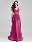 cheap Special Occasion Dresses-Sheath / Column Open Back Dress Prom Floor Length Sleeveless Sweetheart Neckline Chiffon with Appliques Side Draping 2022 / Formal Evening
