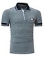 cheap Classic Polo-Men&#039;s Golf Shirt Solid Colored Collar Shirt Collar White Light gray Navy Blue Short Sleeve Daily Weekend Slim Tops Cotton Active