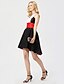 Χαμηλού Κόστους Φορέματα ειδικών περιστάσεων-Γραμμή Α Με Κόσμημα Ασύμμετρο Ταφτάς Μπλοκ χρωμάτων Κοκτέιλ Πάρτι Φόρεμα με Ζώνη / Κορδέλα με TS Couture®