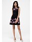 cheap Women&#039;s Dresses-Women&#039;s Party Sophisticated Skater Dress - Solid Colored Print Summer Black M L XL