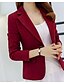 cheap Women&#039;s Blazer&amp;Suits-Women&#039;s Going out Work Blazer-Solid Colored V Neck