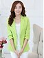 cheap Women&#039;s Blazer&amp;Suits-Women&#039;s Blazer Going out Solid Colored Others Men&#039;s Suit Green / White / Yellow - V Neck