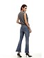 preiswerte Damenhosen-Damen Freizeit Sexy Street Schick Hohe Hüfthöhe Mikro-elastisch Bootcut Jeans Hose,Polyester Ganzjährig Solide