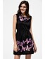 cheap Women&#039;s Dresses-Women&#039;s Party Sophisticated Skater Dress - Solid Colored Print Summer Black M L XL