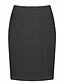 olcso Női szoknyák-Női Ceruza Munka Utcai sikk Szoknyák - Egyszínű Fekete Rubin Sötétszürke XL XXL XXXL