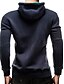 cheap Men&#039;s Hoodies &amp; Sweatshirts-Men&#039;s Long Sleeve Hoodie - Color Block Patchwork Hooded Navy Blue L / Spring / Fall