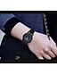 preiswerte Quarzuhren-Herrn Uhr Armbanduhr Quartz Gestepptes PU - Kunstleder Schwarz / Weiß Armbanduhren für den Alltag Analog damas Charme Luxus Klassisch Freizeit Weiß Schwarz Schwarz / Weiß