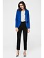 cheap Women&#039;s Blazer&amp;Suits-Women&#039;s Fall Regular Blazer, Solid Colored Shirt Collar Long Sleeve White / Black / Blue M / L / XL