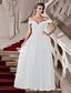 cheap Special Occasion Dresses-A-Line Classic &amp; Timeless Dress Prom Floor Length Short Sleeve Off Shoulder Chiffon with Ruched Beading 2022