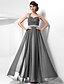 cheap Special Occasion Dresses-Sheath / Column Open Back Dress Prom Floor Length Sleeveless Halter Neck Chiffon with Criss Cross Beading 2022