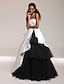 billiga Special Occasion Dresses-Ball Gown Celebrity Style Inspired by Venice Film Festival Open Back Quinceanera Formal Evening Dress Strapless Straight Neckline Sleeveless Floor Length Satin Tulle with Side Draping 2021