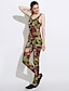 voordelige Dames jumpsuits &amp; rompers-Dames Vintage Jumpsuit - camouflage, Blote rug