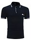 cheap Classic Polo-Men&#039;s Golf Shirt Solid Colored Collar Shirt Collar White Light gray Navy Blue Short Sleeve Daily Weekend Slim Tops Cotton Active