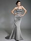 cheap Special Occasion Dresses-Mermaid / Trumpet Strapless Sweep / Brush Train Satin Open Back / Celebrity Style Formal Evening Dress with Beading by TS Couture®