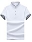 cheap Men&#039;s Polos-Men&#039;s Plus Size Solid Colored Polo - Cotton Casual Daily White / Navy Blue / Gray / Summer / Short Sleeve