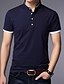 cheap Men&#039;s Casual T-shirts-Men&#039;s Solid Colored T-shirt - Cotton Daily Stand Wine / White / Black / Navy Blue / Gray / Short Sleeve