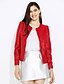 abordables Fourrures &amp; Cuirs Femme-Femme Court Veste de cuir Bleu de minuit / Rouge / Kaki L / XL / XXL