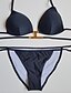 cheap Women&#039;s Swimwear &amp; Bikinis-Women&#039;s Sports Black Bikini Swimwear Swimsuit - Solid Colored S M L Black