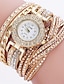 abordables Relojes de Cuarzo-Moda novedosa, pulsera de diamantes de imitación de cristal para mujer, relojes de pulsera de cuarzo de lujo para mujer, reloj de cuarzo analógico de lujo informal para mujer