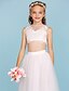 cheap Junior Bridesmaid Dresses-Princess Floor Length Bateau Neck Lace Junior Bridesmaid Dresses&amp;Gowns With Pearls Beautiful Back Kids Wedding Guest Dress 4-16 Year