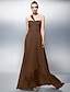 cheap Evening Dresses-A-Line Minimalist Elegant Prom Formal Evening Dress One Shoulder Sleeveless Floor Length Chiffon with Ruched Draping 2022