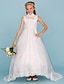 Χαμηλού Κόστους Φορέματα για παρανυφάκια-Βραδινή τουαλέτα Ουρά Ζιβάγκο Σατέν Junior Bridesmaid Dresses &amp; Gowns Με Χάντρες Παιδικό γαμήλιο φόρεμα καλεσμένων 4-16 ετών