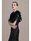 baratos Boleros e Xales-Capelets Feather / Fur Wedding / Party / Evening Women&#039;s Wrap With Smooth / Fur