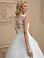 cheap Wedding Dresses-Hall Wedding Dresses Ball Gown Jewel Neck Regular Straps Court Train Organza Bridal Gowns With Appliques 2023