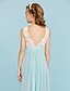 cheap Junior Bridesmaid Dresses-Sheath / Column Floor Length Junior Bridesmaid Dress Party Chiffon V Neck with Sash / Ribbon 2022 / Color Block / Wedding Party / Open Back