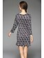 preiswerte Kleider für die Arbeit-Damen Party Baumwolle Etuikleid Kleid Geometrisch Übers Knie