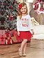 cheap Sets-Toddler Girls&#039; Patchwork Short Sleeve Cotton Clothing Set