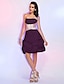 זול לאירועים מיוחדים חיסול-נשף סטרפלס באורך  הברך סאטן מסיבת קוקטייל שמלה עם חרוזים / סרט על ידי TS Couture®