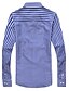 cheap Men&#039;s Shirts-Men&#039;s Casual Plus Size Cotton Slim Shirt - Striped / Long Sleeve / Summer / Fall