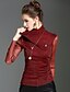 cheap Women&#039;s Blouses &amp; Shirts-Women&#039;s Holiday / Going out Vintage / Street chic T-shirt - Solid Colored Turtleneck