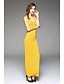 cheap Casual Dresses-Women&#039;s Loose Maxi long Dress Black Yellow Red Navy Blue Sleeveless Solid Colored Summer Round Neck Slim S M L XL