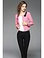 cheap Women&#039;s Outerwear-Women&#039;s Dailywear Work Spring / Fall Regular Blazer, Solid Colored Round Neck Long Sleeve Others Black / Red / Pink XL / XXL / XXXL