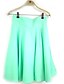 cheap Plus Size Bottoms-Women&#039;s Swing Skirts Daily Solid Colored Pleated Light Green Black Pink S M L