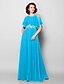 cheap Mother of the Bride Dresses-A-Line Mother of the Bride Dress Jewel Neck Floor Length Chiffon Short Sleeve with Criss Cross Beading Appliques