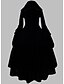 levne Historické a vintage kostýmy-Kostým Černá Retro Cosplay Větší velikosti Na zakázku