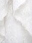 ieftine Rochii de Mireasă-Linia -A De Pe Umăr / Decolteu în V Mătura / Trenă Organza / Dantelă Florală Made-To-Measure rochii de mireasa cu Mărgele / Aplică / Flori de LAN TING BRIDE®