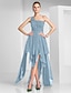 cheap Special Occasion Dresses-A-Line One Shoulder Asymmetrical Chiffon Dress with Beading / Ruched by TS Couture®