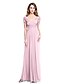 cheap Mother of the Bride Dresses-Sheath / Column V Neck Floor Length Jersey Mother of the Bride Dress with Beading / Appliques / Criss Cross by LAN TING BRIDE®