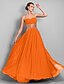 cheap Evening Dresses-Sheath / Column Sparkle &amp; Shine Dress Prom Formal Evening Floor Length Sleeveless Sweetheart Chiffon Backless with Sequin 2023