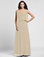 Χαμηλού Κόστους Βραδινά Φορέματα-Ίσια Γραμμή Κομψό Φόρεμα Αργίες Επίσημο Βραδινό Μακρύ Αμάνικο Με σούρα στο λαιμό Σιφόν V Πίσω με Που καλύπτει 2023